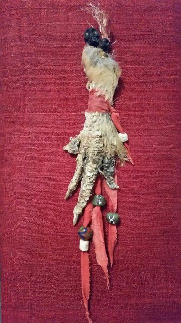 Maroon voodoo doll
